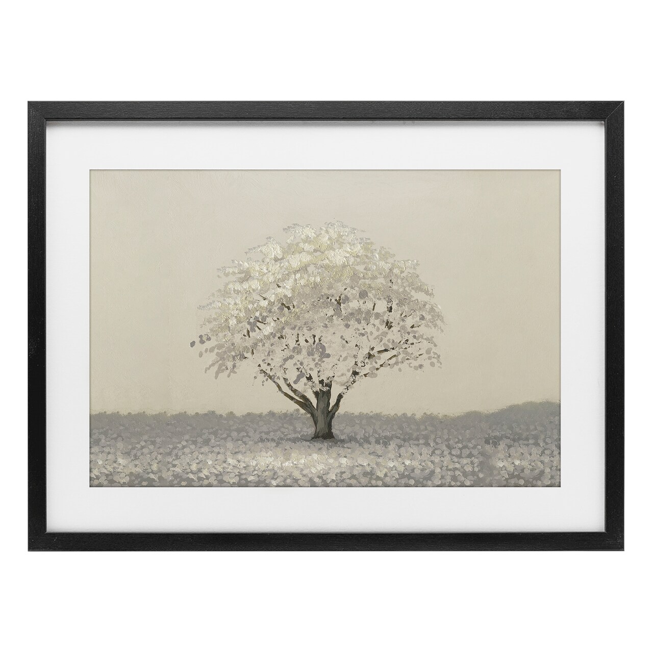 Stupell Industries Neutral Radiance Tree Framed Print Under Glass, design by Michael Marcon